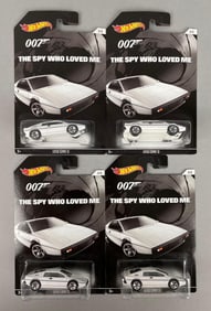 Group of Hot Wheels 007 The Spy who Loved Me Die-Cast Cars