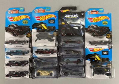 Group of Mattel Batman Hot Wheels Vehicles