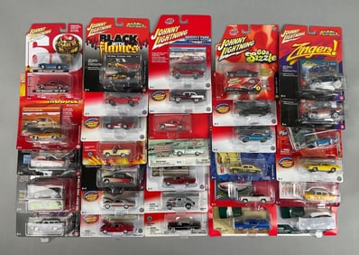 Group of Johnny Lightning Die-Cast Vehicles