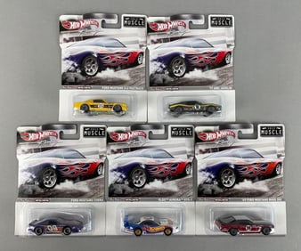 Group of Mattel Hot Wheels 2012 Muscle Die-Cast Vehicles