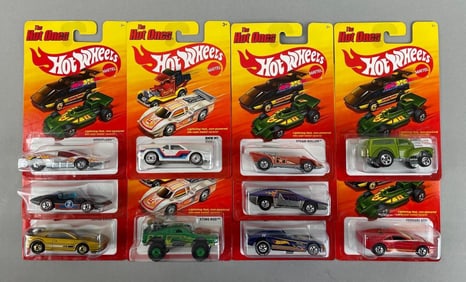 Group of Mattel Hot Wheels The Hot Ones Die-Cast Vehicles