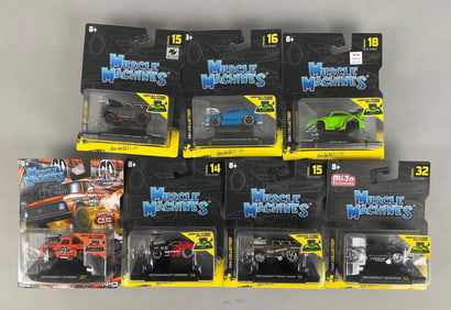Group of Maisto Muscle Machines Die-Cast Vehicles
