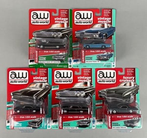 Group of Auto World Die-Cast Vehicles