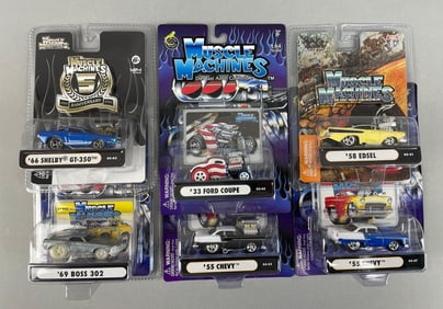 Group of Funline Muscle Machines Die-Cast Vehicles