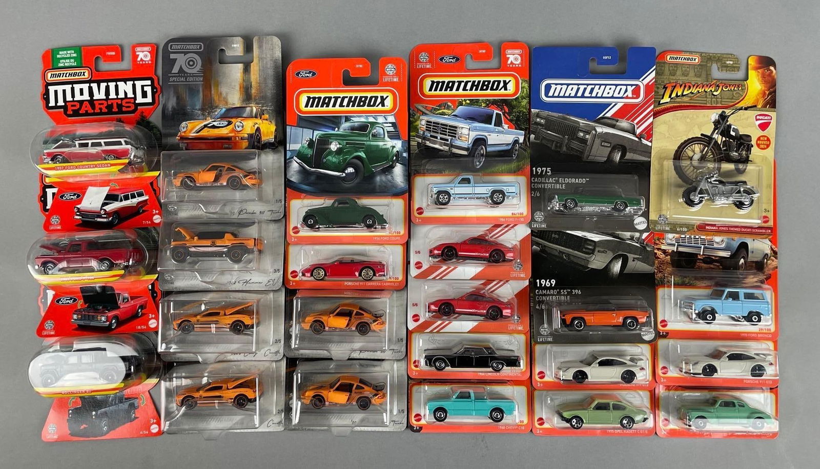 Group of Matchbox Die-Cast Vehicles: 1/64 scale, original packaging