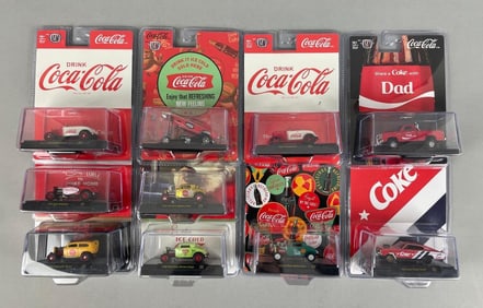 Group of M2 Machines Coca-Cola Die-Cast Vehicles