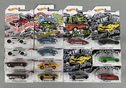 Set of Mattel Hot Wheels Camaro Die-Cast Vehicles