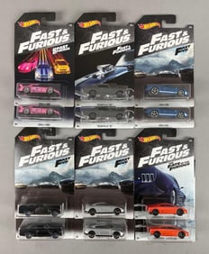 2 Sets of Mattel Hot Wheels Fast and Furious Die-Cast Vehicles
