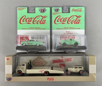 Group of M2 Machines Coca-Cola Die-Cast Vehicles