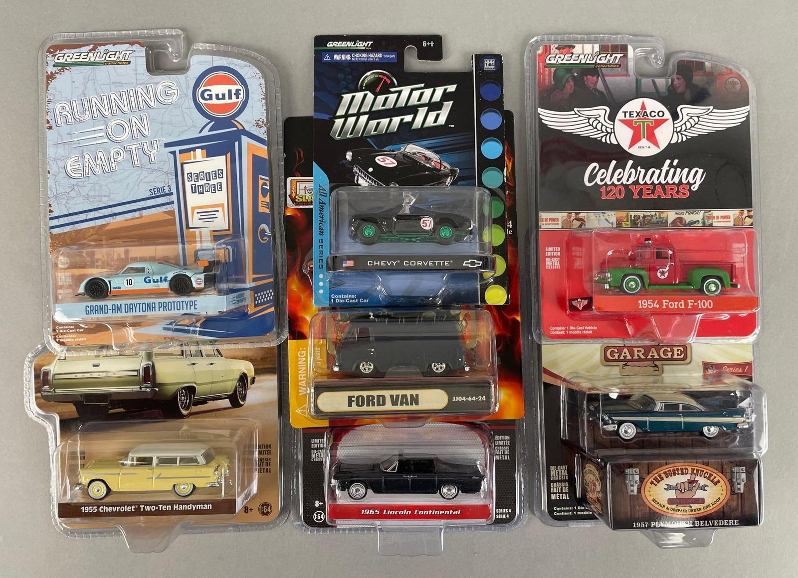 Group of Greenlight Die-Cast Vehicles: 1/64 scale, original packaging