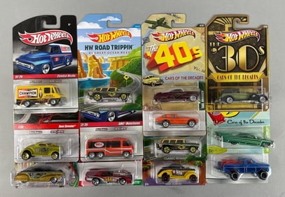 Group of Mattel Hot Wheels Die-Cast Vehicles