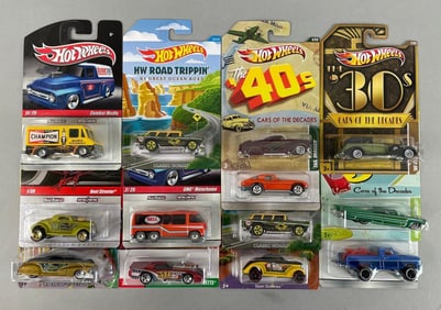 Group of Mattel Hot Wheels The Hot Ones Die-Cast Vehicles