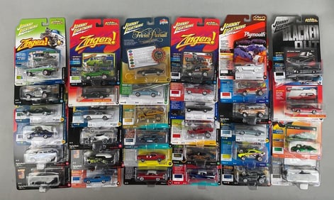 Group of Johnny Lightning Die-Cast Vehicles