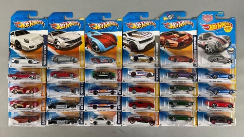 Group of Mattel Hot Wheels Die-Cast Vehicles