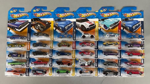 Group of Mattel Hot Wheels Die-Cast Vehicles