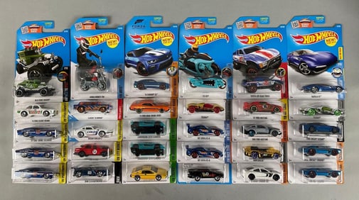 Group of Mattel Hot Wheels Die-Cast Vehicles