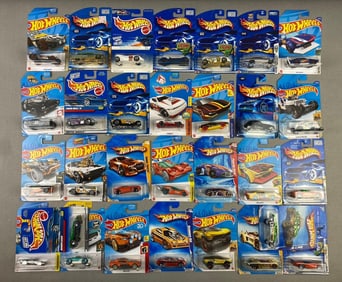 Group of 30 Mattel Hot Wheels Die Cast Vehicles