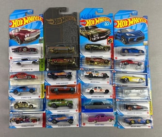 Group of 24 Mattel Hot Wheels Chevy Die Cast Vehicles