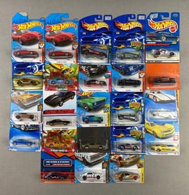 Group of 23 Mattel Hot Wheels Die Cast Vehicles