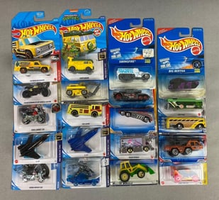 Group of 20 Mattel Hot Wheels Die Cast Vehicles