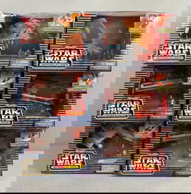 Group of 6 Galoob Micro Machines Star Wars Action Fleet Vehicles