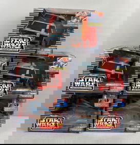 Group of 6 Galoob Micro Machines Star Wars Action Fleet Vehicles