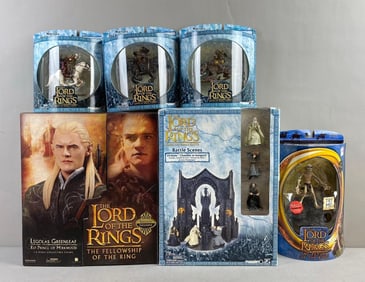 Group of 6 The Lord Of The Rings Figures