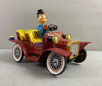 Vintage Smokey Bill Battery powered Tin Litho