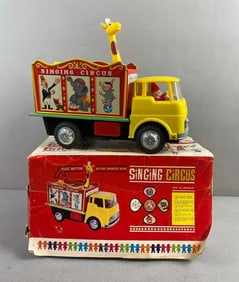 Tomy Singing Circus Battery Operated Tin Litho