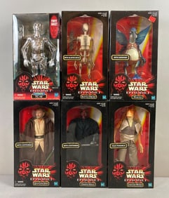 Group of 6 Hasbro Star Wars Episode 1 Figures