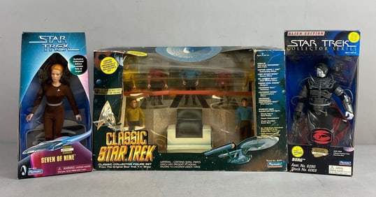 Group of 3 1990?s Playmates Star Trek Figures