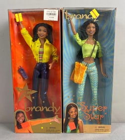 Group of 2 2000 Mattel Brandy Super Star Dolls