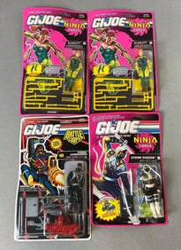 Group of 4 Hasbro GIJoe Ninja Force Figures and More