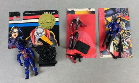 Group of 3 Hasbro GiJoe Figures