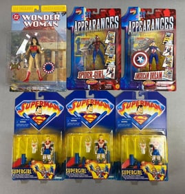 Group of 6 Assorted Superheroes Figures