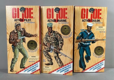 Group of 3 1996 Limited Edition Hasbro GiJoe Figures