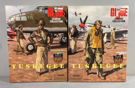 Group of 2 GiJoe WW II Forces Limited Edition Tuskegee Figures