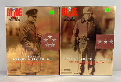 Group of 2 Hasbro GiJoe Historical Commander Edition Figures