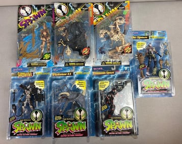 Group of 7 McFarlane Toys Spawn Figures