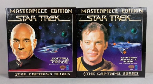 Group of 2 Playmates Toys Star Trek Masterpiece Edition Figures