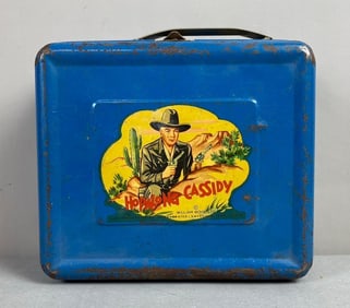 Vintage Hopalong Cassidy Lunch Box Tin