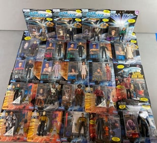 Group of 23 Playmates Star Trek Figures
