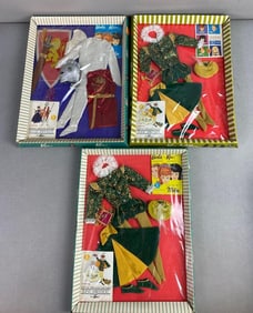 Group of 3 1960’s Mattel Ken’s Doll Clothing and more.