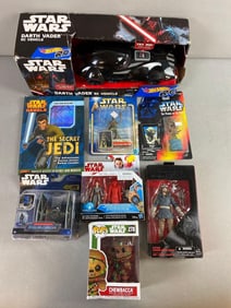 Group of 24 Assorted Disney/ Hasbro Star Wars Themed Toys and More