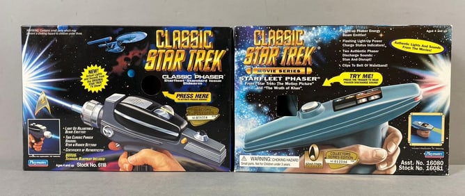 Group of 2 1990?s Playmates Classic Star Trek Phasers
