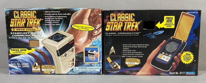 Group of 2 1990?s Playmates Star Trek Communicators