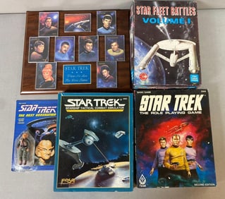 Group of 8 Star Trek Themed Games and More