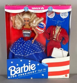 1991 Mattel Barbie For President Gift Set Fashion Doll
