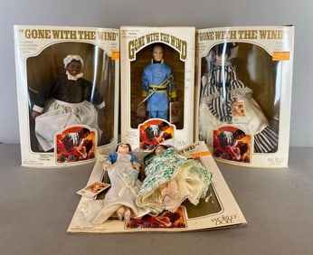 Group of 5 1995 World Doll Gone With The Wind Character Dolls
