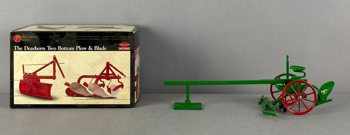 Group of 2 Die-Cast Farm Plow Equipment